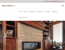 Tablet Screenshot of homesbymichaelhall.com